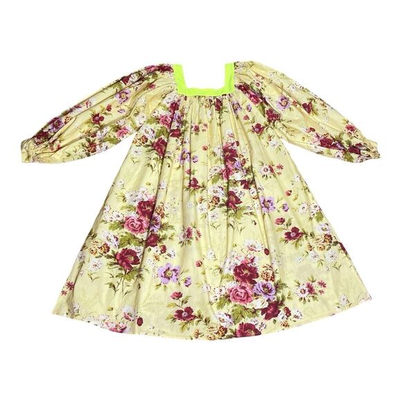 Batsheva x Laura Ashley Beaumaris Cotton Floral Midi Dress in Arundel Size 0 - Picture 3 of 5